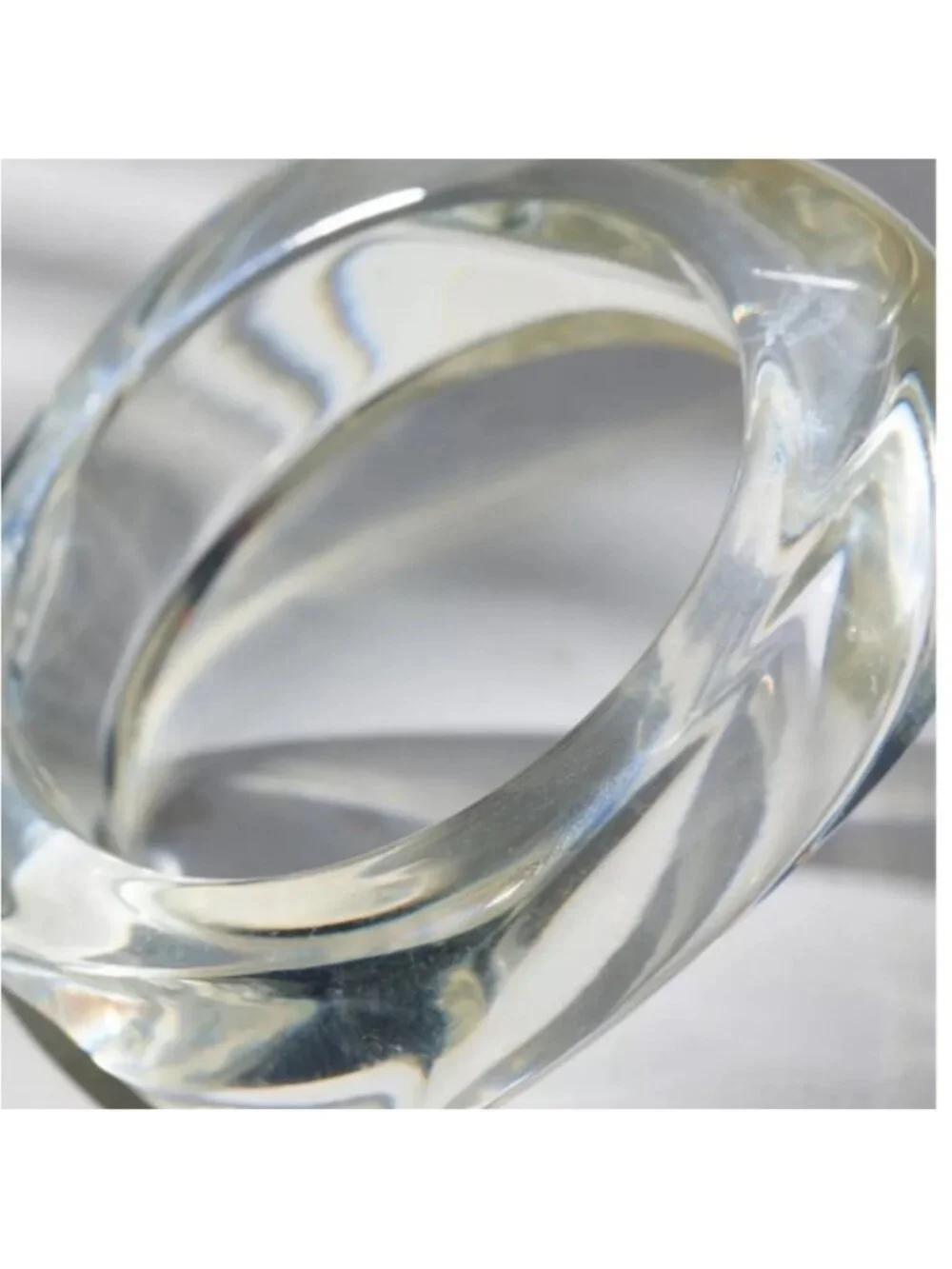 New! Urban Outfitters Clear Acrylic Bangle Bracelet NWOT